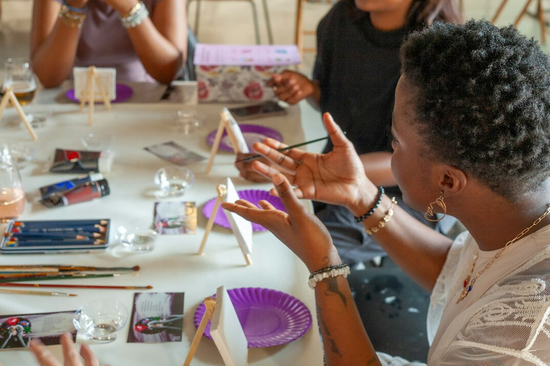 woman leading workshop